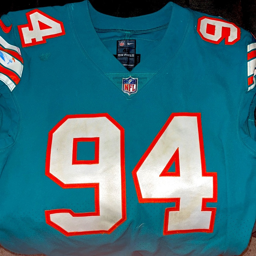 A signed Lawrence Timmons Miami Dolphins Game Jersey #94 - Picture 6 of 6